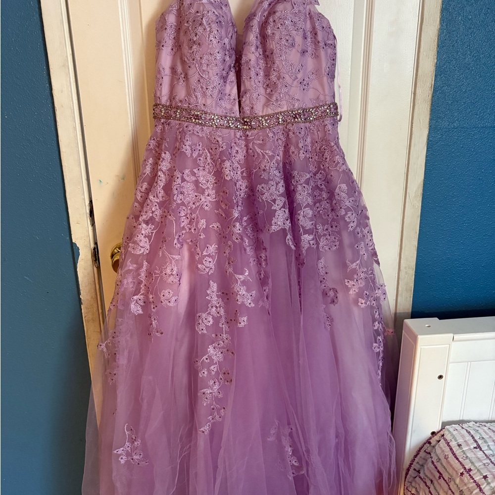 Purple Strapless Gown (15th dress)